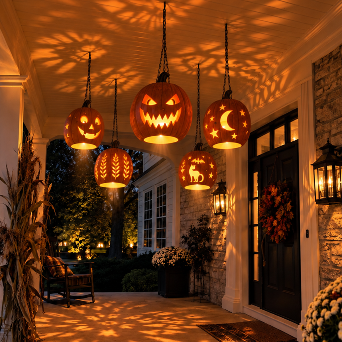 Pumpkin Chandelier