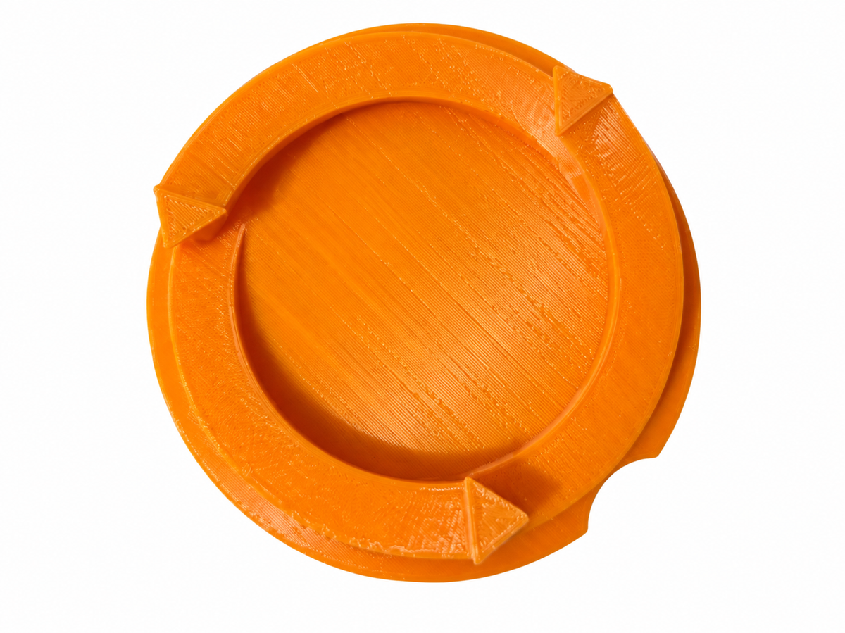 orange lid light bottom view