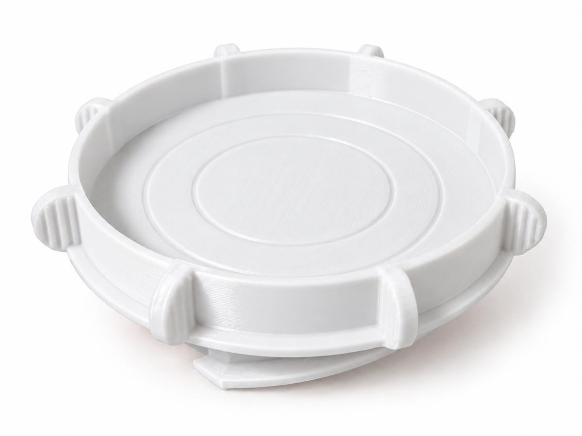 white puck light mount