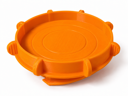 orange puck light mount